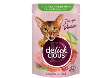 Kassisööt lambaliha/kana DELICKCIOUS85g