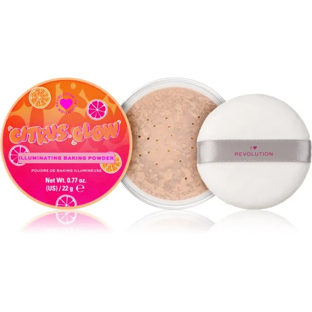 I Heart Revolution Citrus Glow Illuminating Baking Powder Kirgastav tolmpuuder 22 g