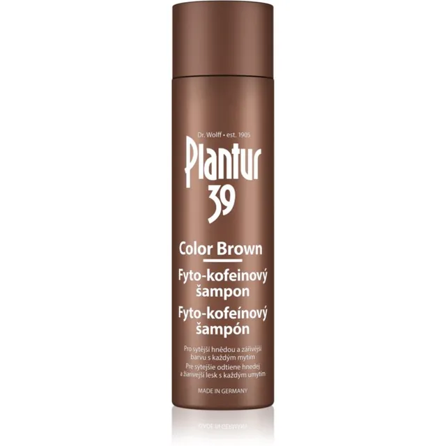 Plantur 39 Color Brown Kofeiinišampoon pruunidele juuksetoonidele 250 ml