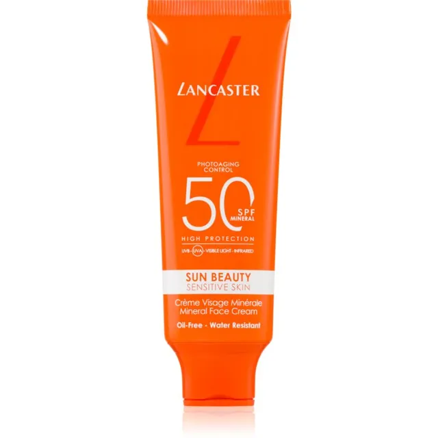 Lancaster Sun Beauty Mineral Face Cream Päikesekaitsekreem näole SPF 50 50 ml