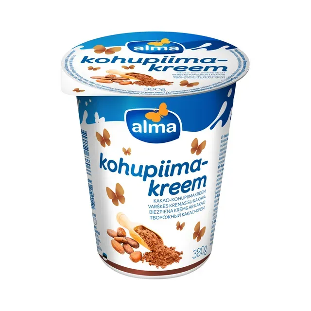Kohupiimakreem kakao 2,5% tops, ALMA, 380 g