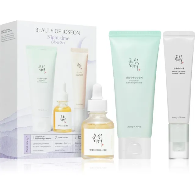 Beauty of Joseon Nightime Glow Set Kinkekomplekt laitmatu naha saavutamiseks