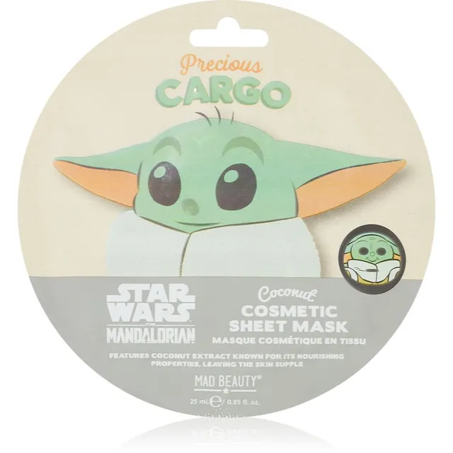Mad Beauty Star Wars Grogu Pehmendav lehtmask 25 ml