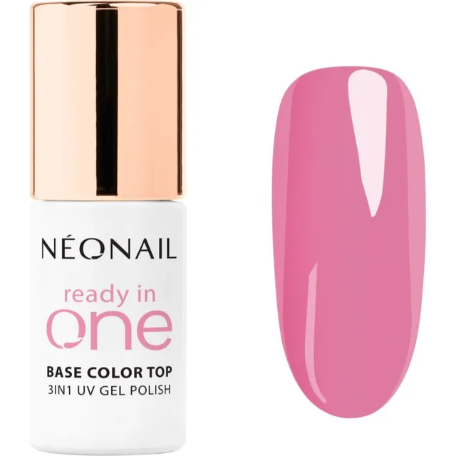 NEONAIL Ready In One 3in1 UV Gel Polish Geelküünelakk teemanditolmuga varjund 10 One Pink Spark 7.2 ml