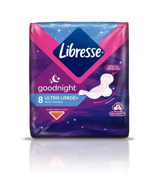 LIBRESSE HÜG SIDE ULTRA THIN GOODNIGHT WINGS N8