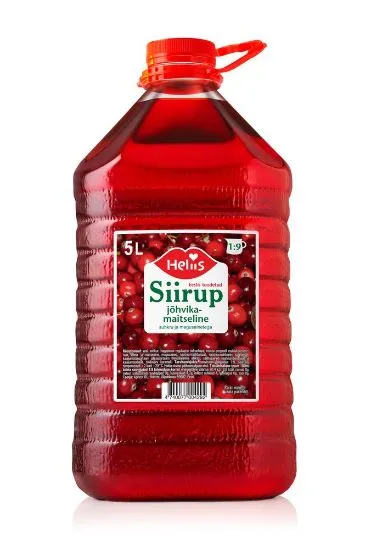 Heliis siirup jõhvikamaitseline 5,0L