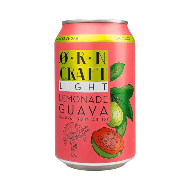 Lemonade Guava Light, ØRN CRAFT, 330 ml