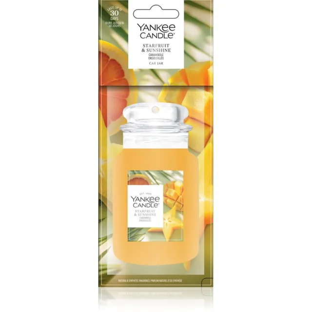 Yankee Candle Starfruit & Sunshine rippuv autovärskendaja 1 tk