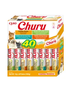 Inaba Cat Churu kreemjas kassimaius kanaga 40x14g (560g)