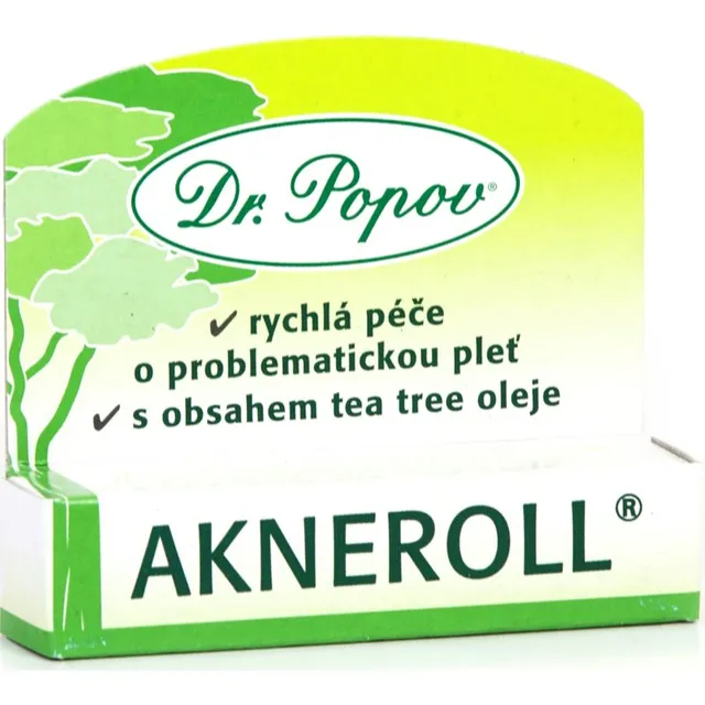 Dr. Popov Akneroll with tea tree Lokaalne hooldus aknekalduvustega naha ebatäiuste vastu 6 ml