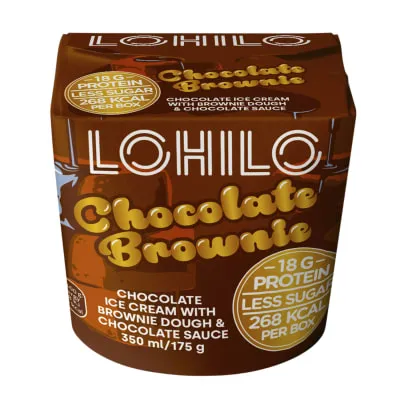 Prot.jäätis šok.brownie m.ain. Lohilo 350ml
