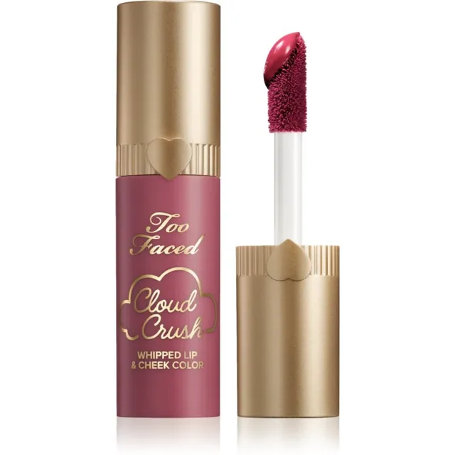Too Faced Cloud Crush Whipped Lip & Cheek Color Vedel põsepuna huultele ja põskedele varjund Bed of Roses 4.3 g