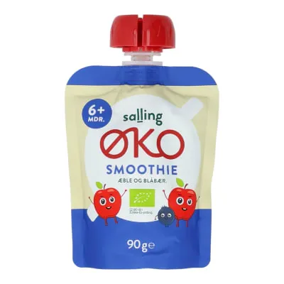 Smuuti õuna-mustikat. Salling Eko öko 6k+ 90g