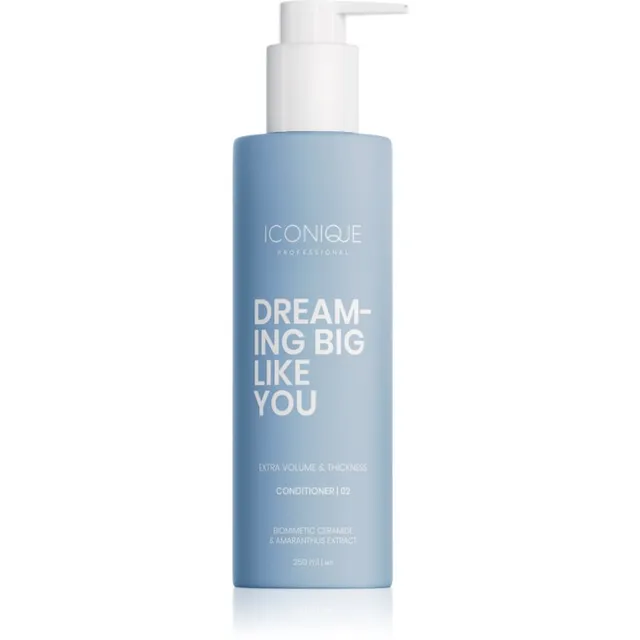 ICONIQUE Professional DREAMING BIG LIKE YOU Volume & Thickness Palsam maksimaalse kohevuse jaoks õhukestele juustele 250 ml