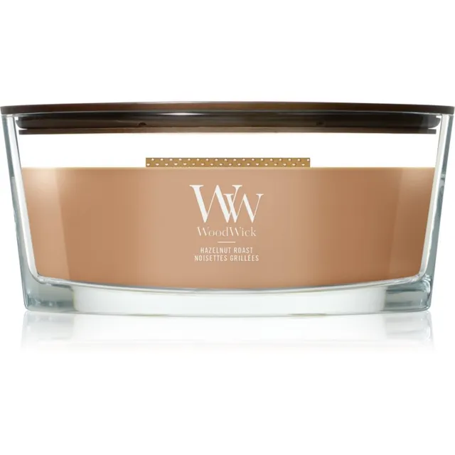 Woodwick Hazelnut Roast lõhnaküünal puidust taht 453.6 g