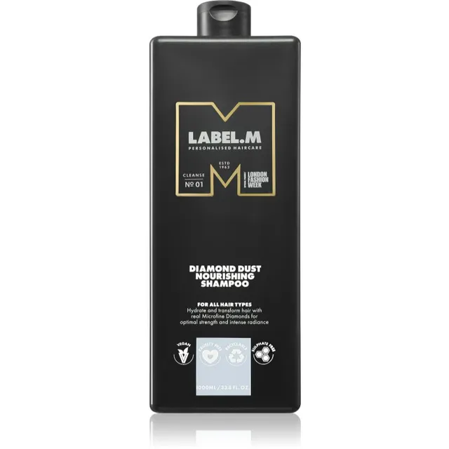 label.m Diamond Dust Nourishing Shampoo Toitev šampoon kõigile juuksetüüpidele 1000 ml
