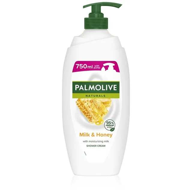 Palmolive Naturals Milk & Honey Vanni ja duši kreem-geelid piima ja meega pumbaga 750 ml