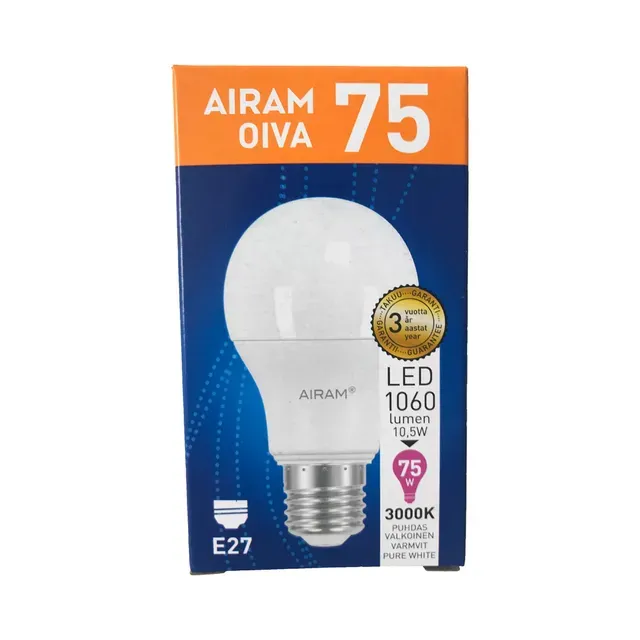 LED pirn Oiva A75 11,1W/830 E27 Standard, AIRAM, 1 tk