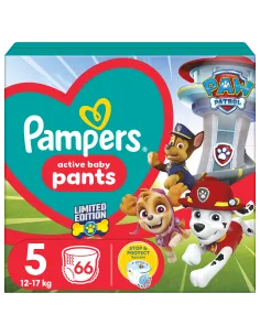 Pampers Pants Paw Patrol püksmähkmed suurus 5 (12-17 kg) 66 tk