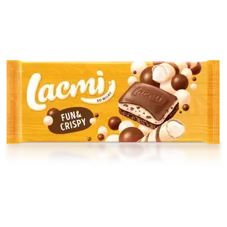 Roshen piimašokolaad Lacmi Fun&Crispy 85G
