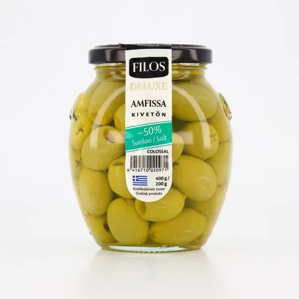 Rohelised kivideta oliivid 200g Kreeka