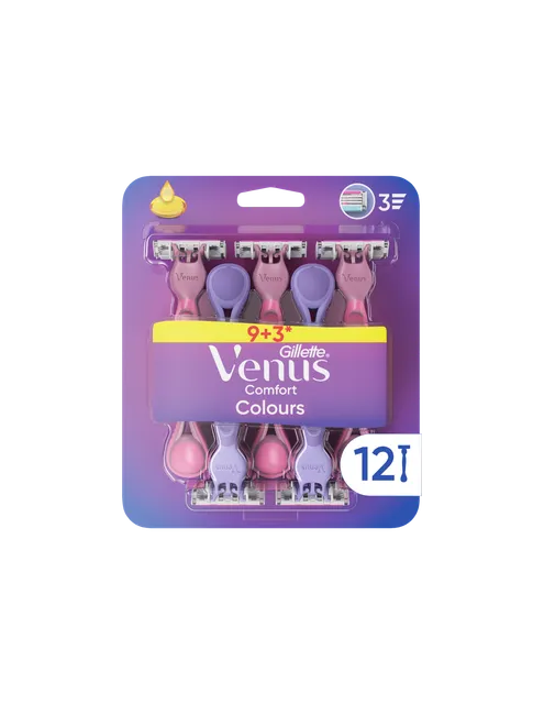 Gillette Venus Comfort Colours ühekordsed raseerijad 12 tk