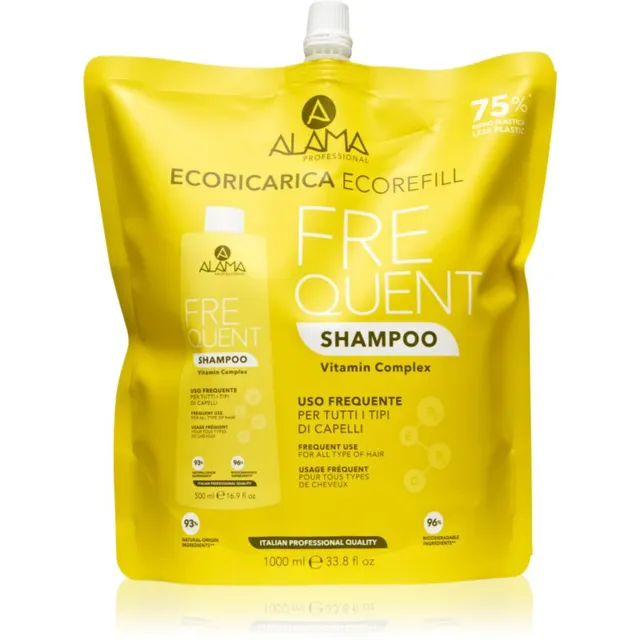 Alama Professional Frequent Shampoo Šampoon igapäevaseks kasutamiseks Eco Refill 1000 ml