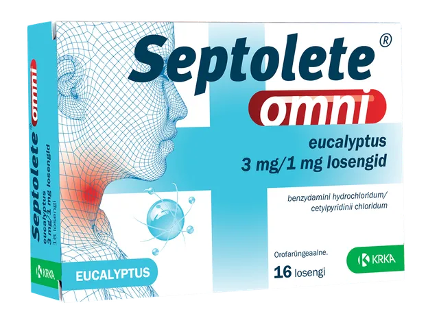 SEPTOLETE OMNI EUCALYPTUS LOSENG 3MG+1MG N16