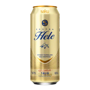 Saku Ekstra Hele hele õlu 4.7% 0.5L prk
