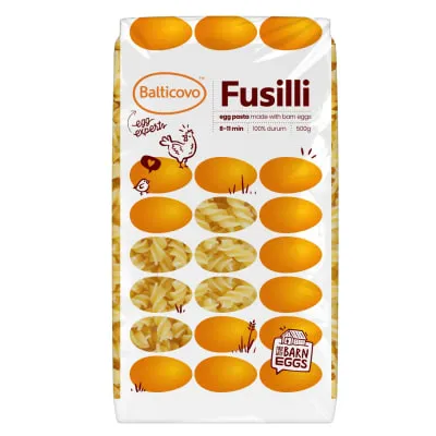 Muna pasta Balticovo Fusilli 500g