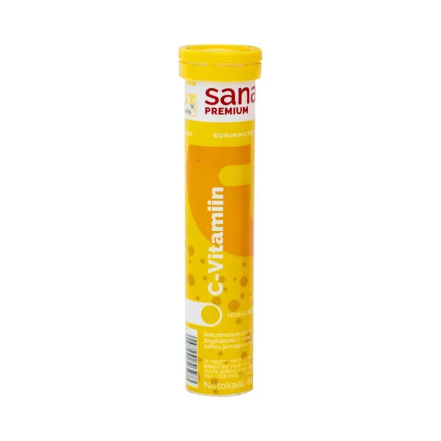 SANA + Joogitabletid C-vitamiin 80g