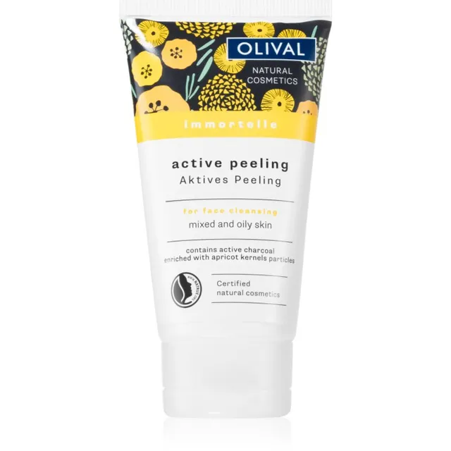 Olival Immortelle Active Peeling Kooriv näopuhastaja rasusele ja kombineeritud nahale 75 ml