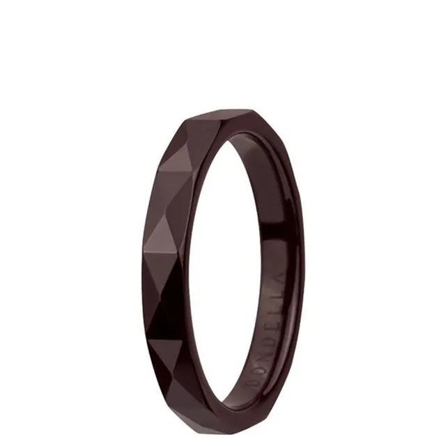 DONDELLA Ceramic Royal Brown Ring (3mm) 19