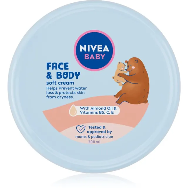 NIVEA BABY Soft Niisutav kreem näole ja kehale 200 ml