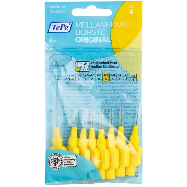 TePe Original Hambavaheharjad 0,7 mm 8 tk
