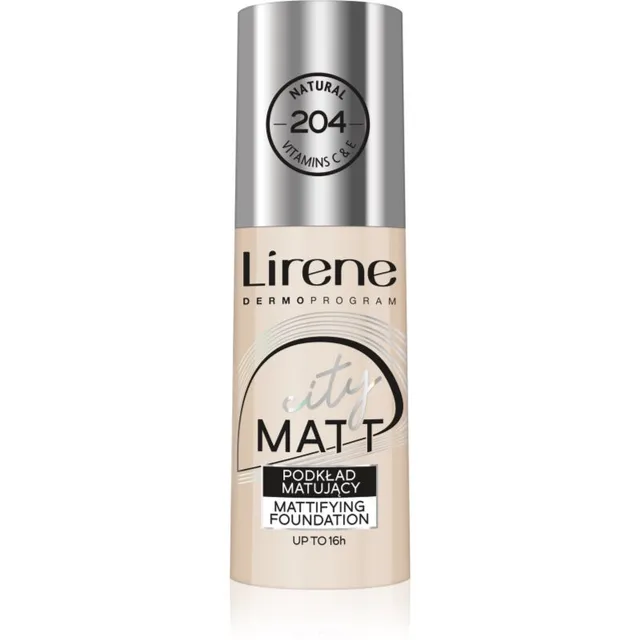 Lirene City Matt Matistav vedel jumestuskreem silendava efektiga varjund 204 Natural 30 ml