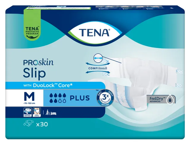TENA SLIP PROSKIN PÜKSMÄHE PLUS M 2100ML N30