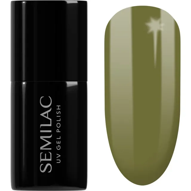 Semilac UV Hybrid WellBeing Geelküünelakk UV / LED lambiga kasutamiseks varjund 659 Matcha Latte 7 ml