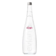 EVIAN looduslik mineraalvesi klaaspudelis 0,75l