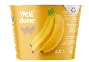 Jogurt WELL DONE banaan, 200g