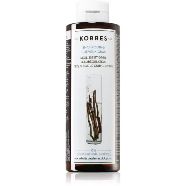 Korres Liquorice and Urtica Šampoon rasustele juustele 250 ml