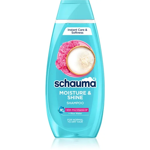 Schwarzkopf Schauma Moisture & Shine Niisutav šampoon normaalsetele kuni kuivadele juustele 400 ml