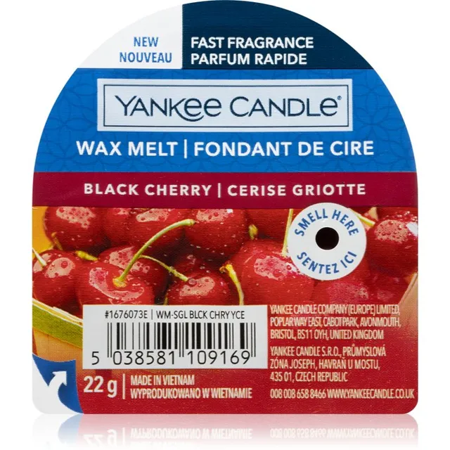 Yankee Candle Black Cherry sulatusvaha 22 g