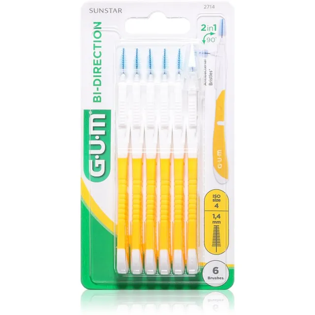 G.U.M Bi Direction Interdental Brush 2714 Hambavaheharjad 1,4 mm 6 tk