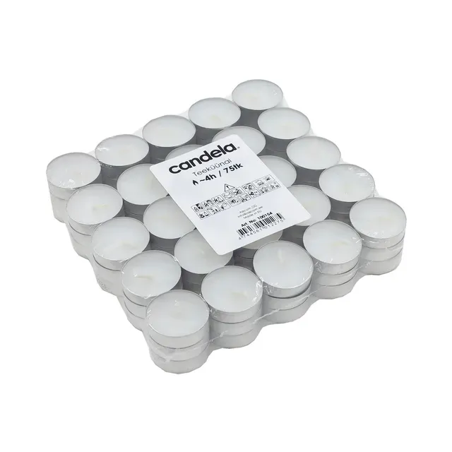 Teeküünal 4h, 75tk, CANDELA,