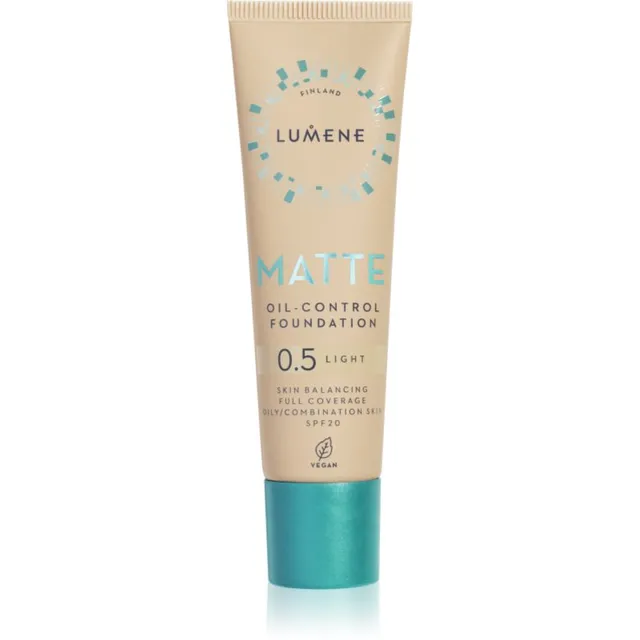 Lumene Matte Oil-Control Matistav jumestuskreem SPF 20 varjund 0,5 Fair Nude / Light 30 ml