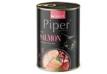 Kassi märgtoit PIPER lõhega 400g