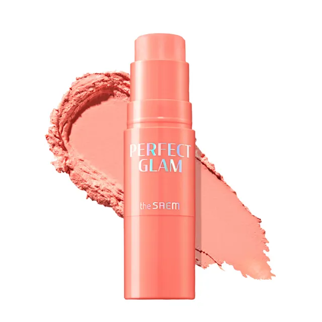 THE SAEM Perfect Glam Stick Blusher No.CR01 Apricot Milk 6g