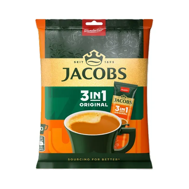 Kohvijook 3in1 (kott 10x12,6g ), JACOBS, 126 g