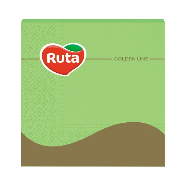 Salvrätikud 33x33cm, 3-kihiline roheline, RUTA, 20 tk